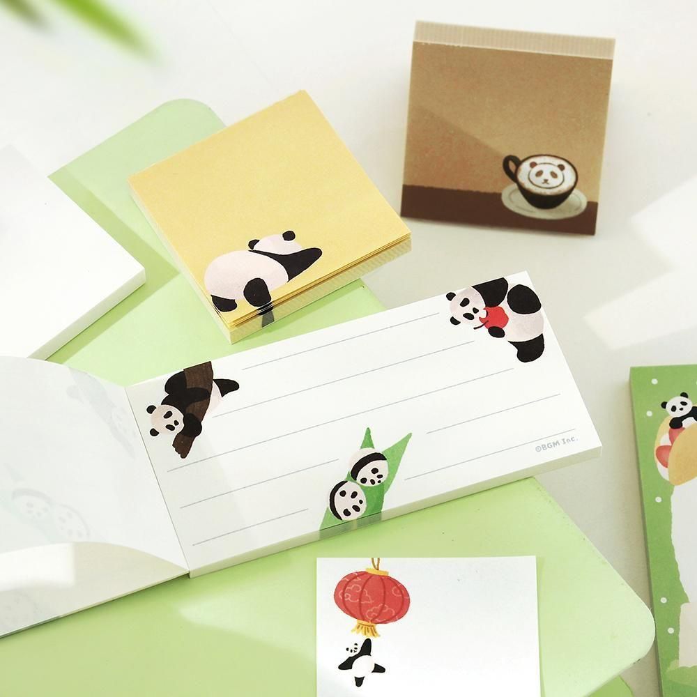 BGM Memo Pad Set - Memono - Panda Day