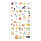 NB Large Clear Sticker - Mattari - Dog and Picnic