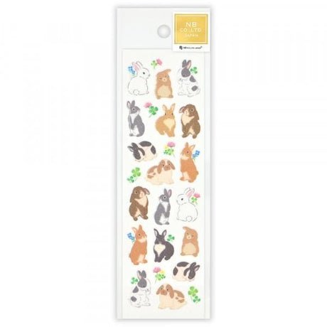 NB Pure Glitter Stickers - Wildflowers and Rabbits