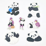 NB ZOOm in Animals Flake Stickers - Giant Panda
