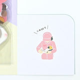 NB ZOOm in Animals Flake Stickers - Guinea Pig