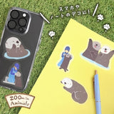 NB ZOOm in Animals Flake Stickers - Sea Otter