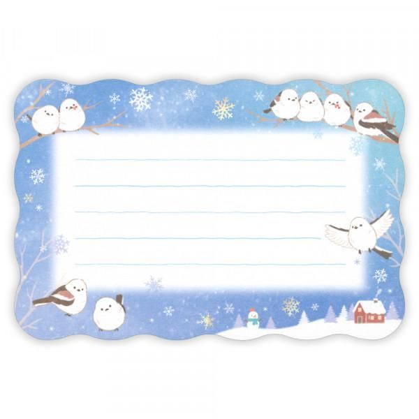 NB Mini Letter Set - Winter - Long-tailed Tits in the Snow
