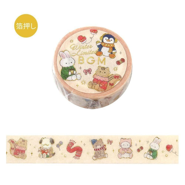 BGM Washi Tape - Winter Limited - Animals Getting Ready for Winter (Limited Edition)