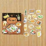 BGM Flake Stickers - Let's Eat, Meow! - Izakaya Nyan