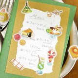 BGM Flake Stickers - Let's Eat, Meow! - Nyan Cafe