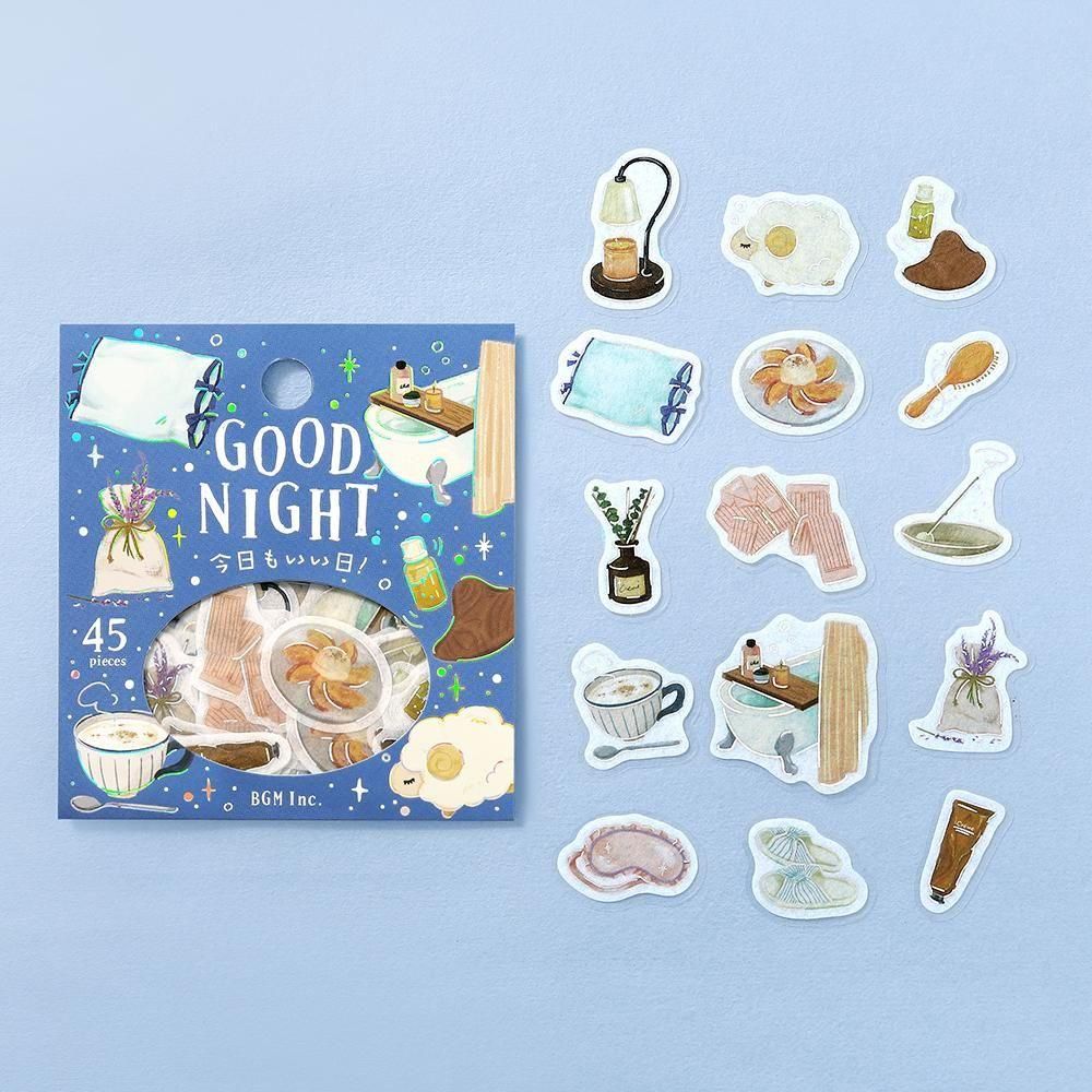BGM Flake Stickers - Another Great Day - Good Night