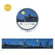 BGM Washi Tape - Travel, Sometimes Cats - A Late Night When Stars Fall