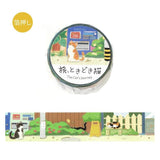 BGM Washi Tape - Travel, Sometimes Cats - An Afternoon in a Back Alley