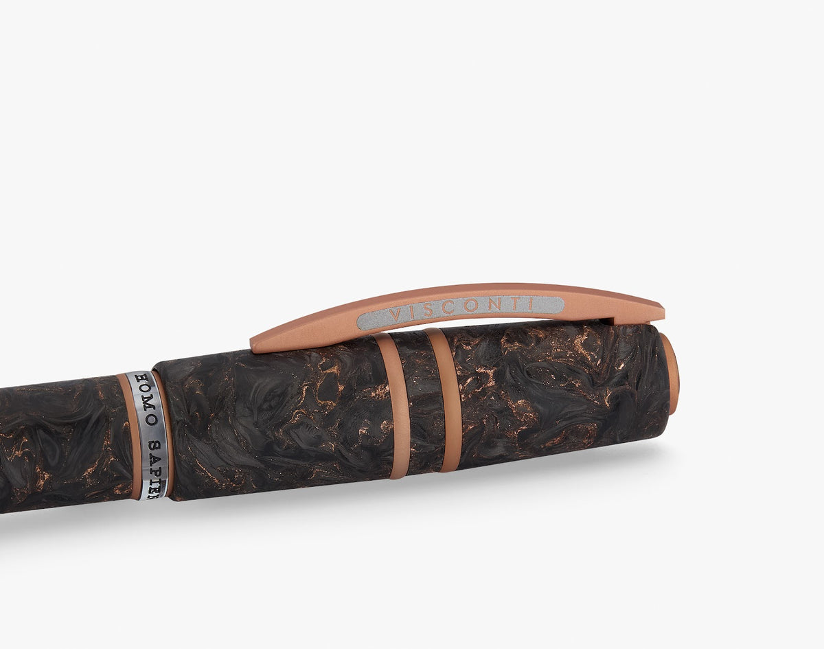 Visconti Homo Sapiens Carbon Rose cap detail