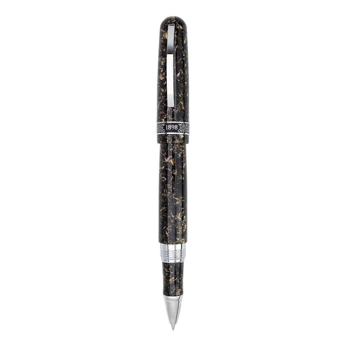 Conklin 1898 Solaris Rollerball Pen - Black w/ Chrome Trim