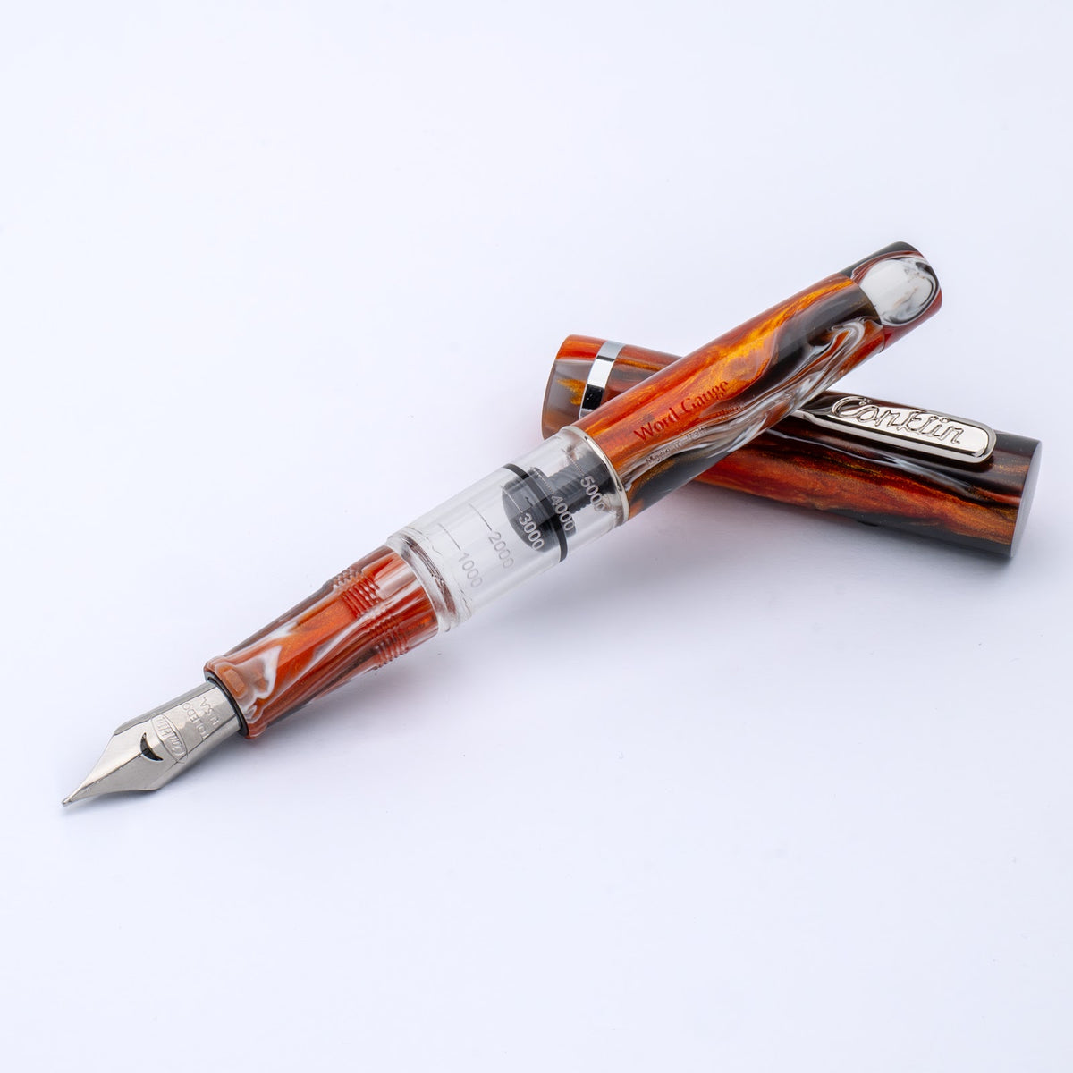 Conklin Word Gauge Fountain Pen - Flames of the Abyss