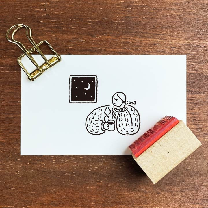Stamp Marché Illustration Stamp - Marle Coffee