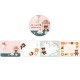 Papier Platz Nakauchi Waka Sticky Note Roll - Bear and Sweets