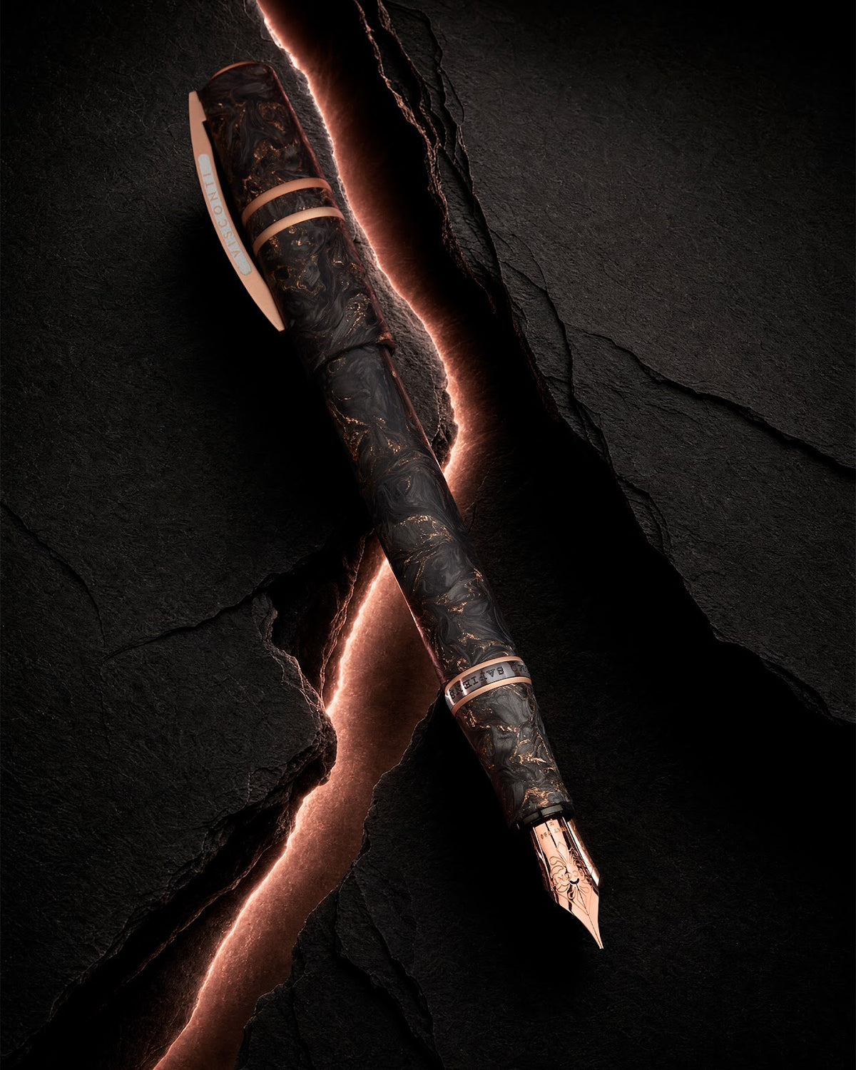 Visconti Homo Sapiens Fountain Pen Carbon Rose