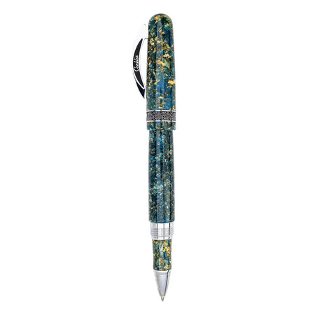 Conklin 1898 Solaris Rollerball Pen - Blue w/ Chrome Trim