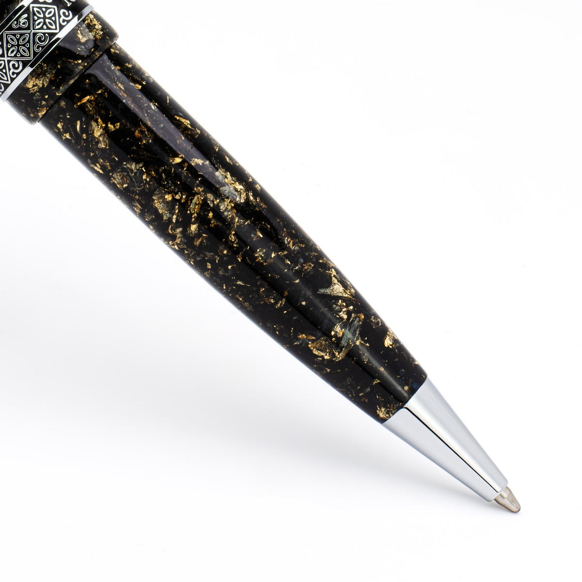 Conklin 1898 Solaris Ballpoint Pen - Black w/ Chrome Trim