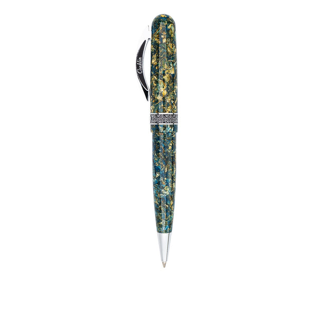 Conklin 1898 Solaris Ballpoint Pen - Blue w/ Chrome Trim