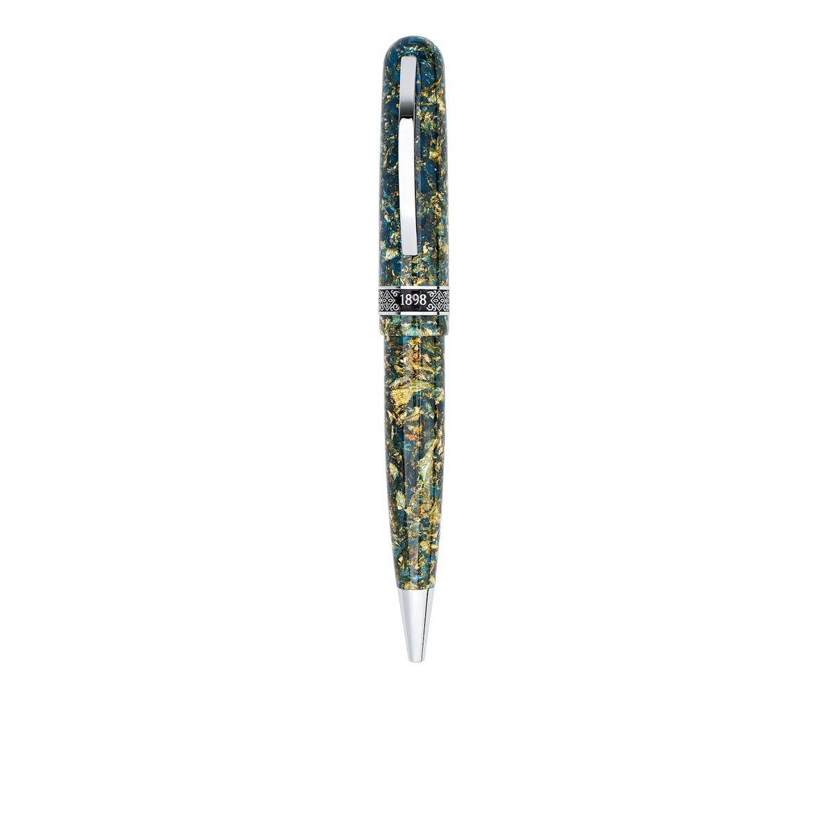 Conklin 1898 Solaris Ballpoint Pen - Blue w/ Chrome Trim