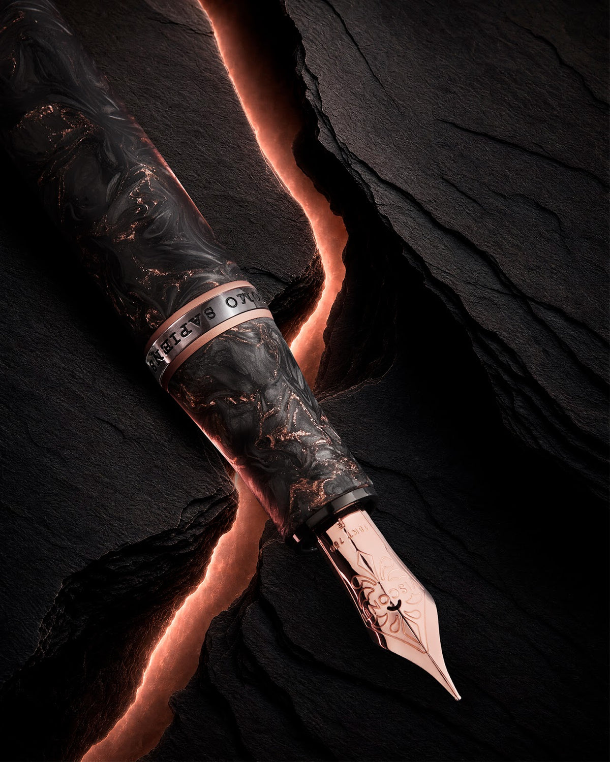 Visconti Homo Sapiens Fountain Pen Carbon Rose