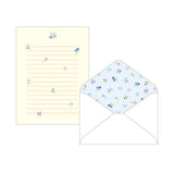 EL COMMUN Papoter Letter Set - Blue Flowers