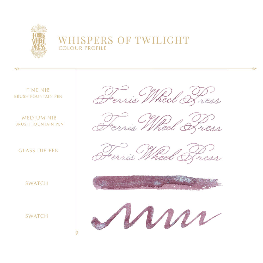 Ferris Wheel Press Bestiary Series - Whispers of Twilight - 20ml bottled Ink (Special Edition)