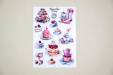 Atlas Stationers - CoraCreaCrafts Sticker Sheet - Alice's Tea Party - Stickers - Image 2