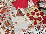 Atlas Stationers - CoraCreaCrafts Foil Sticker Pack - Victorian Red - Stickers - Image 2