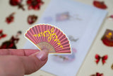 Atlas Stationers - CoraCreaCrafts Foil Sticker Pack - Victorian Red - Stickers - Image 3