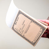CoraCreaCrafts Book Review Notepad
