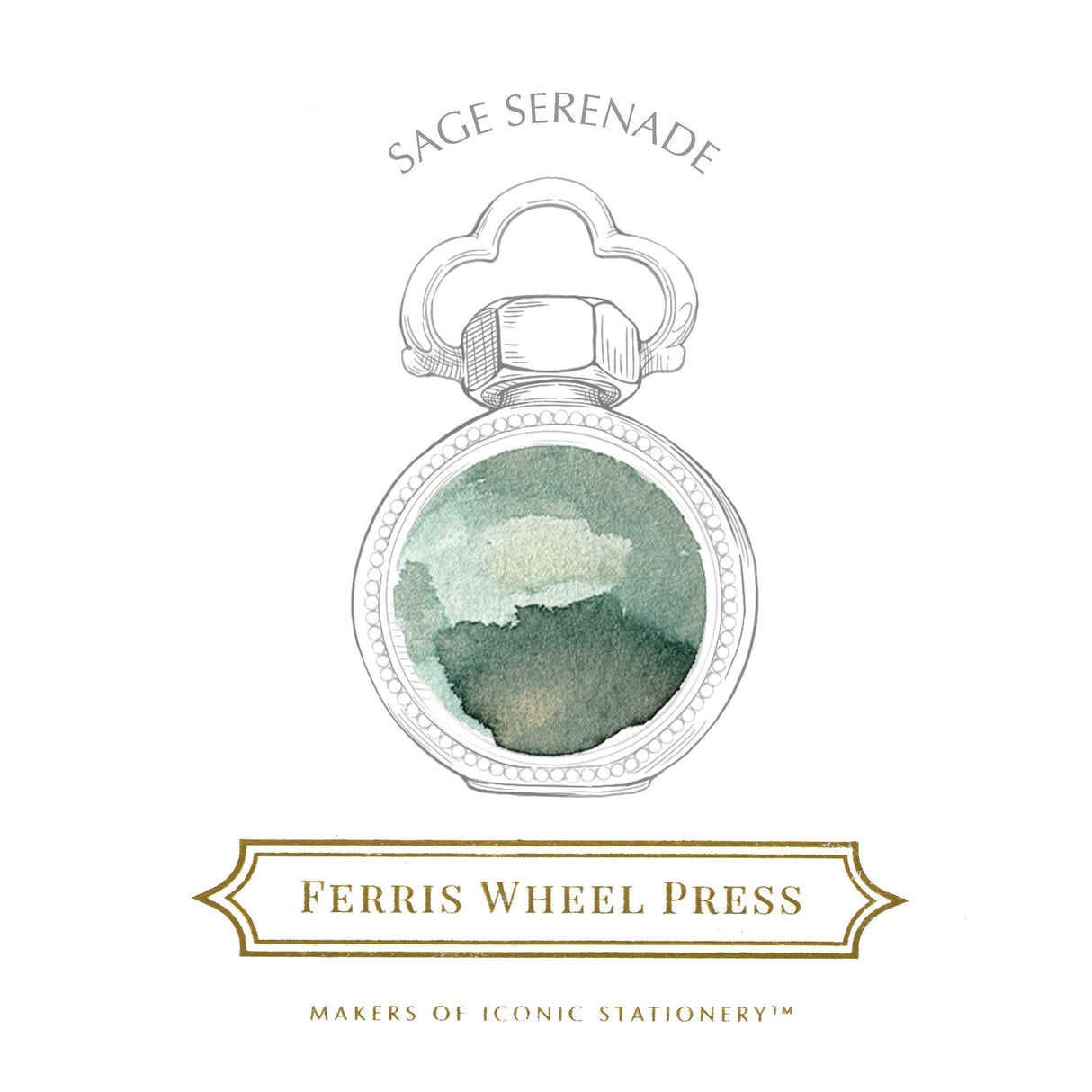 Ferris Wheel Press - Sage Serenade  - 38ml Bottled Ink
