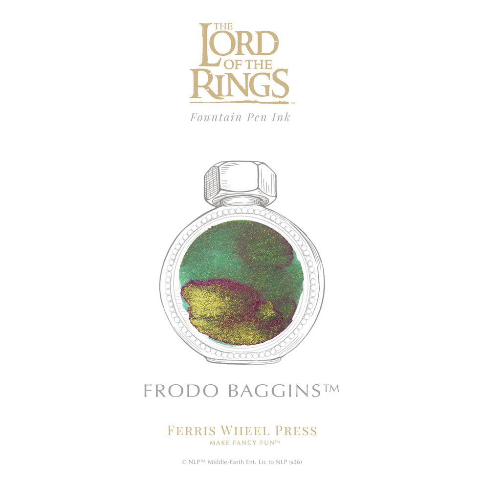 Ferris Wheel Press x The Lord of the Rings Frodo Baggins Signature Ink - 38ml Bottled Ink