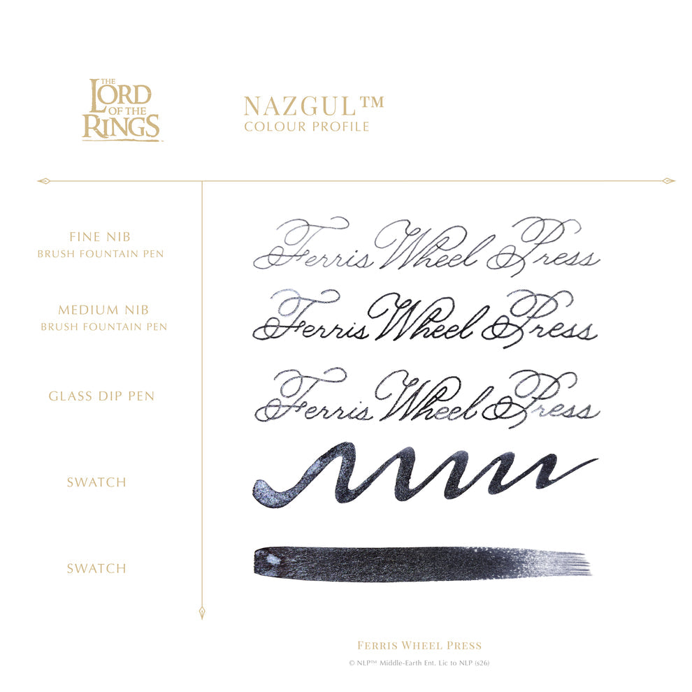 Ferris Wheel Press x The Lord of the Rings Nazgûl Bijou Fountain Pen and Ink Set