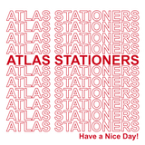Atlas Stationers Sticker - Grocery Bag
