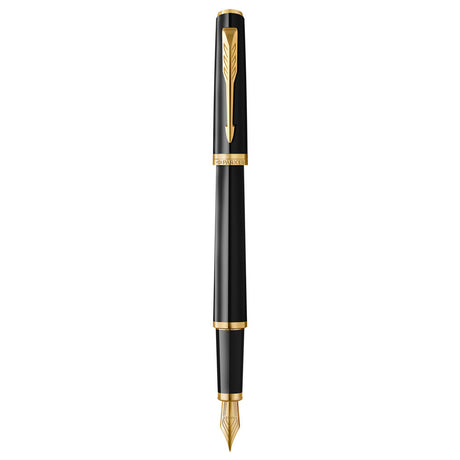 Parker Meridian Fountain Pen - Black with Gold Trim