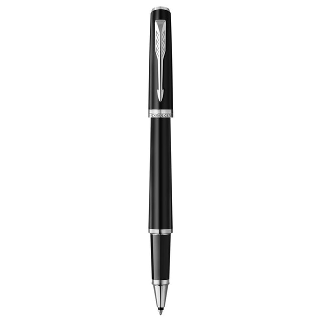 Parker Meridian Rollerball Pen - Matte Black with Chrome Trim