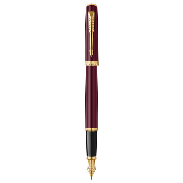 Parker Meridian Fountain Pen - Red with Gold Trim