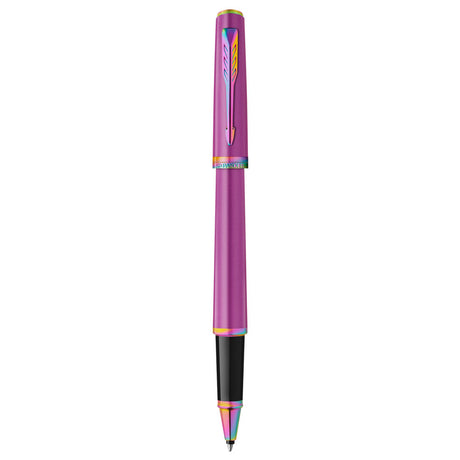 Parker Meridian Rollerball Pen - Grape with Rainbow Trim