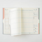 Midori B6 Double Schedule - Money - Light Green