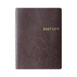 Midori Business Diary A5 Monthly Ring - Brown