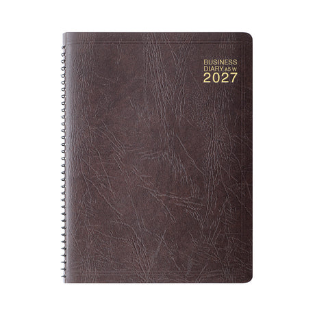 Midori Business Diary A5 Weekly Ring - Brown