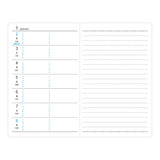 Midori Pocket Schedule Weekly - Black