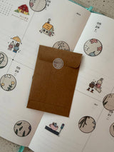 dana ate oatmeal! Gardening Washi Sticker Flakes