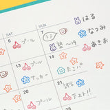 Kodomo No Kao Pochitto Pick Detachable Push Button Stamp Set - Smiles