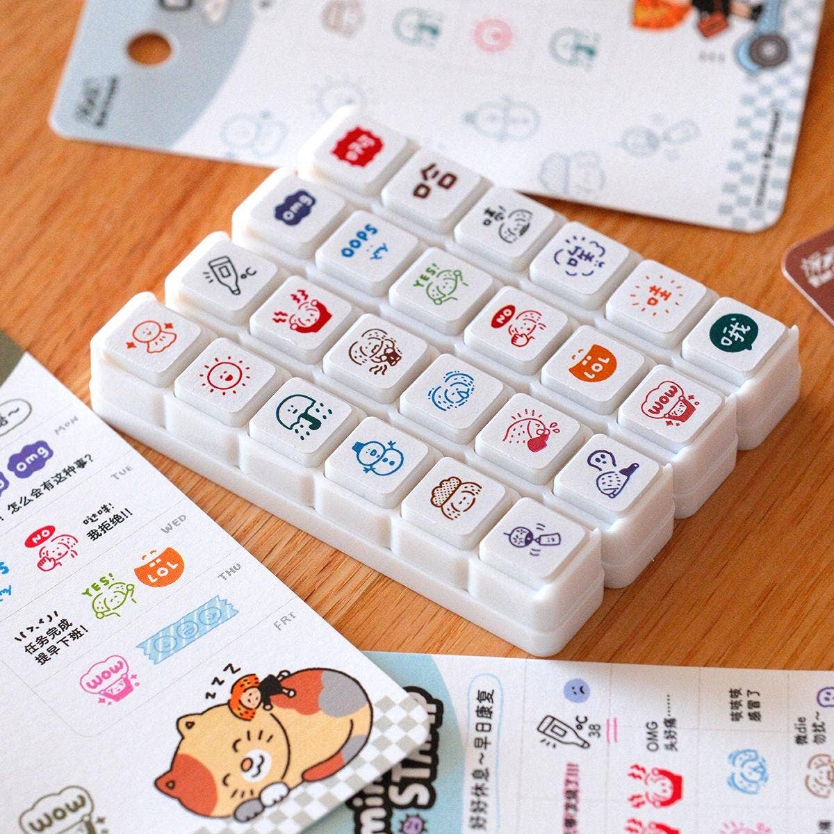 RiN! Studio Mini 6-in-1 Stamp - OMG