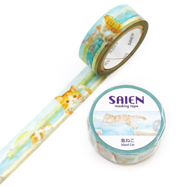 Kamiiso Washi Tape - Island Cats