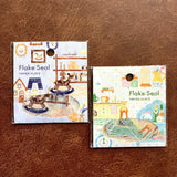 Papier Platz Nakauchi Waka Flake Stickers - Dog and Interior