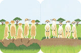 FUTAMATA-FUSEN Decoration Paper Tape  Size L - Meerkat