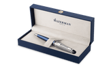 Waterman Expert Deluxe Ballpoint Pen - Metallic Blue Lacquer
