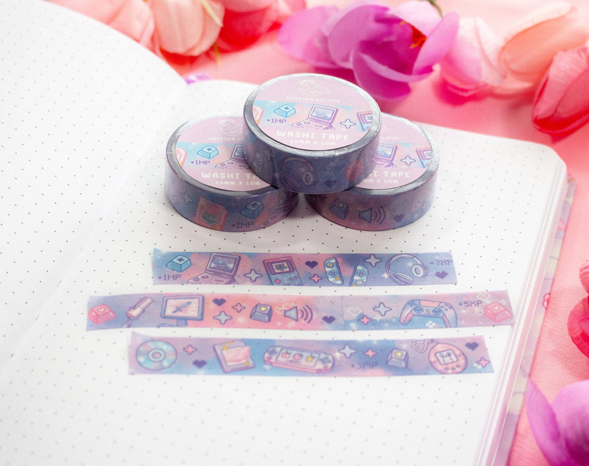 Unicorn Eclipse Game Time Washi Tape